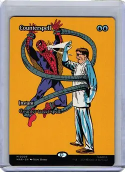 Magic The Gathering Marvel SpiderMan Counterspell #0009 MAR Borderless Mythic - Image 1