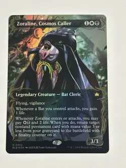 MTG RAISED FOIL Zoraline, Cosmos Caller Borderless Magic the Gathering BLB 355 - Image 2