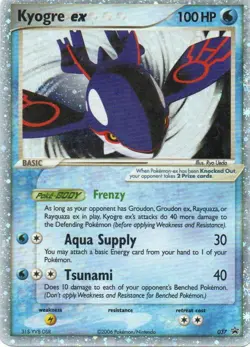 Pokemon: Nintendo Promos: Holofoil Kyogre ex: Lightly Played Condition - Image 1