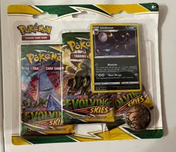 Pokemon TCG - Evolving Skies 3 Pack Blister w/Promo & Coin Brand New Sealed! - Image 1