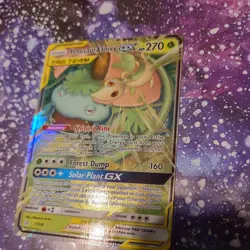 Venusaur & Snivy GX Pokemon 1/236 Sm-Cosmic Eclipse Holo Near Mint or Better - Image 5