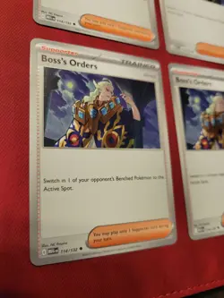 X4 Boss's Orders 114/132 - Mega Evolution - Pokemon TCG Playset NM - Image 2