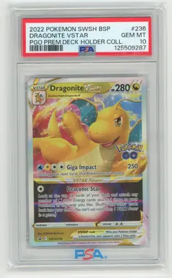 Pokemon TCG - Dragonite VSTAR SWSH236 - Sword & Shield Promos - PSA 10 - Image 1