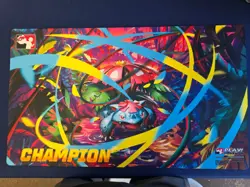Play! Pokemon Mega Venusaur Ex League Champion Playmat. - Image 1