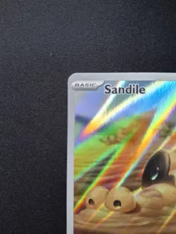 Pokemon TCG Sandile Scarlet & Violet Base Set 216/198 Holo Illustration Rare NM - Image 3