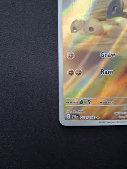 Pokemon TCG Sandile Scarlet & Violet Base Set 216/198 Holo Illustration Rare NM - Image 4