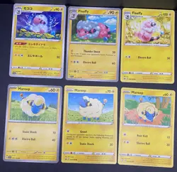 12x Pokemon Cards Ampharos Flaaffy Mareep Lot - Holo 1st Edition Vintage TCG - Image 2