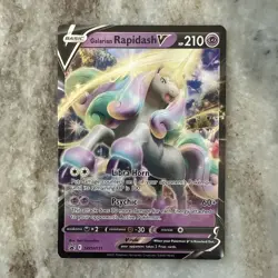 Galarian Rapidash V SWSH111 SWSH: Sword & Shield Promo Cards Pokemon Holo - Image 1
