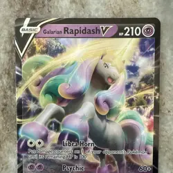 Galarian Rapidash V SWSH111 SWSH: Sword & Shield Promo Cards Pokemon Holo - Image 2