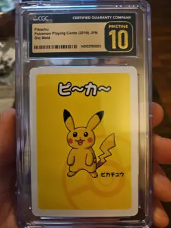 Pikachu Old Maid Pokemon Playing Cards JPN CGC Pristine 10 - Image 1