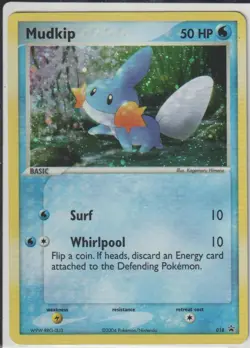 Mudkip 018 Black Star Promo Holo Pokemon Card TCG - Image 1