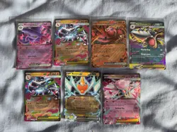 Pokemon Phantasmal Flames Double Rare Lot - 7 Premium EX Card - Image 1