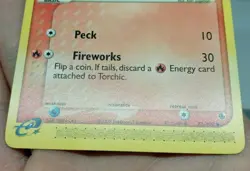 Torchic 73/109 EX RUBY & SAPPHIRE Pokemon E Reader Card Common 040718 - NM - Image 3