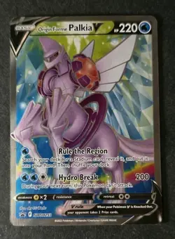 NM/LP Origin Forme Palkia V SWSH253 Full Art Sword & Shield Pokemon card English - Image 1