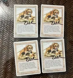 Mtg. Savannah lions. 4th Ed. Signed. Playset. Played. - Image 1