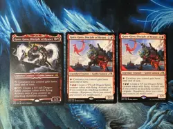 X3 MTG Goro Goro Disciple Of Ryusei Showcase NEO 320 Rare Legendary Creature - Image 1