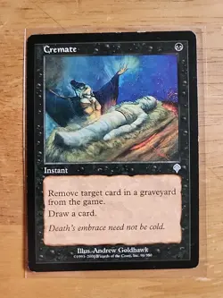 Cremate - Invasion - MTG Magic - Uncommon - Black Instant - Image 1