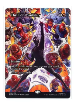 Thrill of Possibility (Borderless) M 28 Regular Marvel Universe Eternal MTG - Image 1