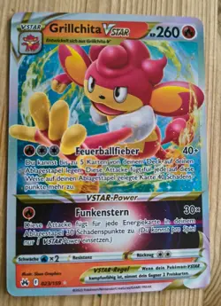 Pokemon TCG Grillchita VSTAR 023/159 Zenit Der Konige English NM Holo Rare - Image 1