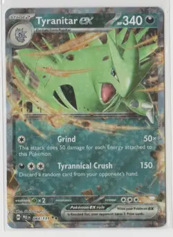 Tyranitar Ex 64/131 Pokemon TCG S&V Prismatic Evolutions Double Rare Holo NM - Image 1