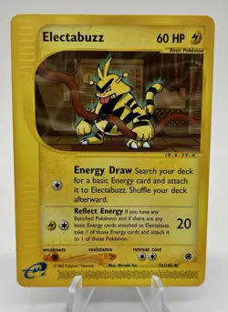 Pokemon TCG - Electabuzz Expedition #076/165 E-Reader LP Vintage Rare - Image 1