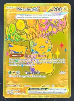 2025 Pokemon SV Prismatic Evolutions - PRE EN #179/131 Pikachu ex - Image 1