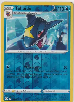 Pokemon Card Path of the Champions No. 12/73 Sharpedo Reverse Holo German - Image 1