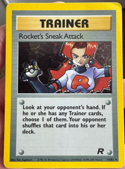 Carte Pokemon Team Rocket N° 16/82 Sneak Attack Holo Anglais - Image 1