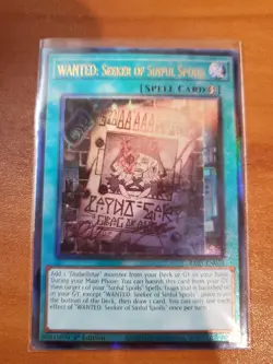 WANTED: Seeker of Sinful Spoils RA03-EN074 Collector's Rare With Top Loader - Image 2