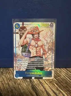 One Piece Card Game Portgas D. Ace Carrying On His Will Sec OP13-PARALLEL 119Alt - Image 1