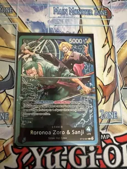 One Piece Card Game Roronoa Zoro & Sanji ST12-001 L Leader English NM - Image 1