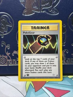 Pokemon Trainer Card PokeGear 88/111 1st edition Neo Genesis Rare NM - Image 1