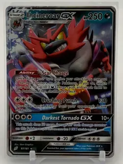 Incineroar GX - 97/181 - Ultra Rare - Team Up - Pokemon Card - NM/M - Image 1