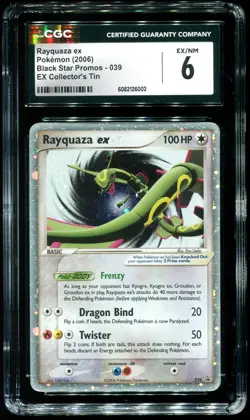 CGC 6 Rayquaza ex Holo Black Star Promo 2006 Pokemon Card #039 - Image 1