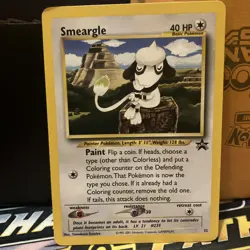 Smeargle #32 Black Star Promo WOTC Pokemon Card LP Tomokazu Komiya - Image 1
