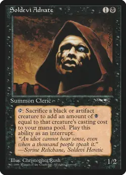 Soldevi Adnate (B) Alliances PLD Black Common MAGIC GATHERING CARD ABUGames - Image 1