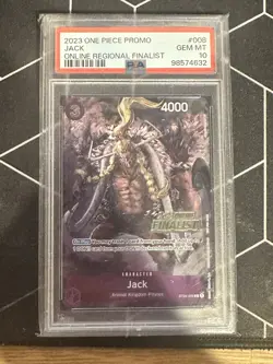 Jack (Online Regional 2023) [Finalist] ST04-008 One Piece Card PSA 10 - Image 1