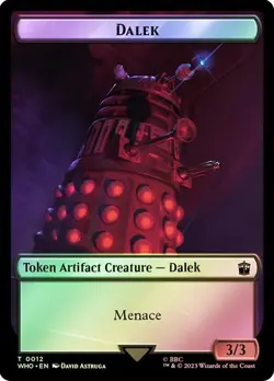 Cyberman / Treasure (#029 ) Token Foil Doctor Who Commander NM MTG - Image 1