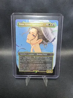 Yuna, Grand Summoner Promo 0001 Final Fantasy Mtg Borderless Foil Ffx - Image 1