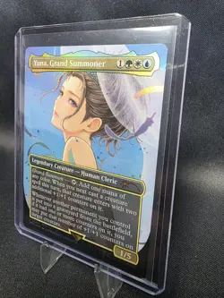 Yuna, Grand Summoner Promo 0001 Final Fantasy Mtg Borderless Foil Ffx - Image 3