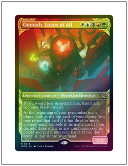1x Omnath, Locus of All, Foil, Showcase Multiverse Legends, MTG NM - Image 1