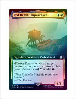 1x Red Death, Shipwrecker, Extended Art Foil, Magic MTG NM - Image 1