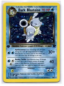 Dark Blastoise 3/82 - 1st Edition Team Rocket Holo Rare Vintage Pokemon MP/HP - Image 1