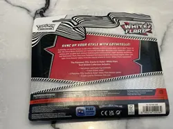 White Flare Scarlet Violet Pokemon TCG Tech Sticker Collection Blister - Image 2