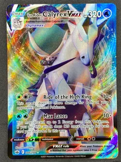 Pokemon Ice Rider Calyrex VMAX 046/198 CRE Chilling Reign NM - Image 1