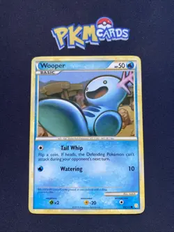 Pokemon TCG Wooper Heartgold & Soulsilver 88/123 Regular MP. - Image 1
