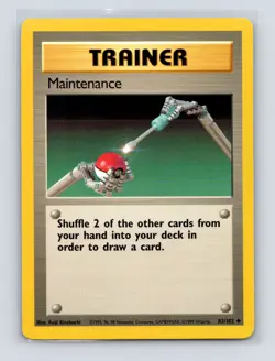 Pokemon TCG Maintenance 083/102 Base Set Normal LP - Image 1