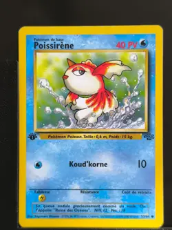 Carte Pokemon Poissirene 53/64 Edition 1 Ed 1 Jungle Wizards FR 3 - Image 2