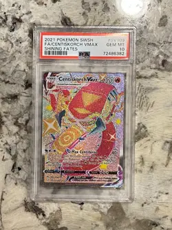 Pokemon Shining Fates Centiskorch VMAX Full Art #SV109 PSA 10 - Image 1