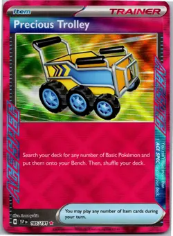 Precious Trolley - SV08: Surging Sparks 185/191 - ACE SPEC Rare - NM Pokemon TCG - Image 1